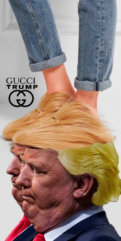 gucci slippers donald trump loafers|These Gucci slippers look like Donald Trump's hair, according to .